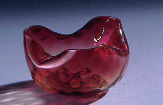 Amberina Glass - One Crimped Finger Bowl