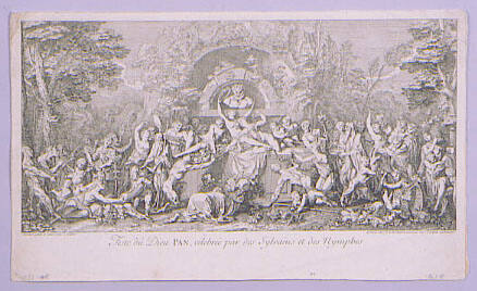 Feste du Dieu Pan, célébreé par des Sylvains et des Nymphes