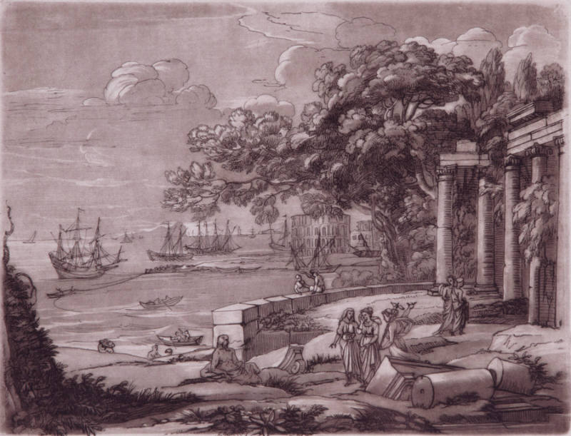 Coast Scene with Mercury, Horse, and Aglauras