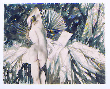 Nude with Fan