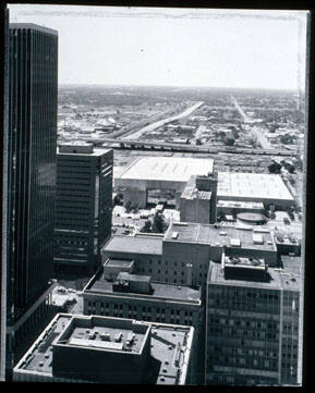 360 degree panoramic view of downtown Oklahoma City from the 30th floor of the Kerr-McGee building, 11:00 a.m. - 6:30 p.m., July 19, 1991 (2)