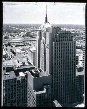 360 degree panoramic view of downtown Oklahoma City from the 30th floor of the Kerr-McGee building, 11:00 a.m. - 6:30 p.m., July 19, 1991 (3)