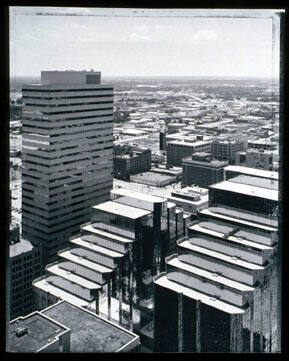 360 degree panoramic view of downtown Oklahoma City from the 30th floor of the Kerr-McGee building, 11:00 a.m. - 6:30 p.m., July 19, 1991 (4)