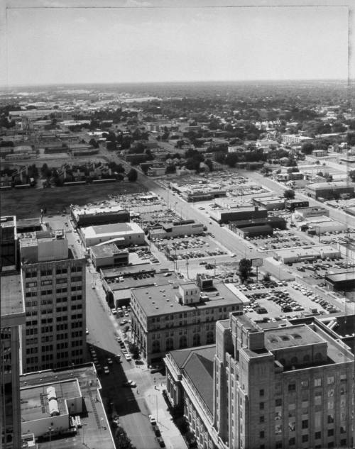 360 degree panoramic view of downtown Oklahoma City from the 30th floor of the Kerr-McGee building, 11:00 a.m. - 6:30 p.m., July 19, 1991 (6)