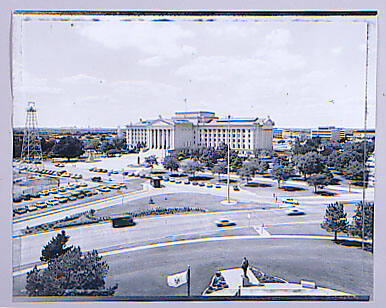 The Oklahoma State Capitol and views east from the roof of the museum building (1)